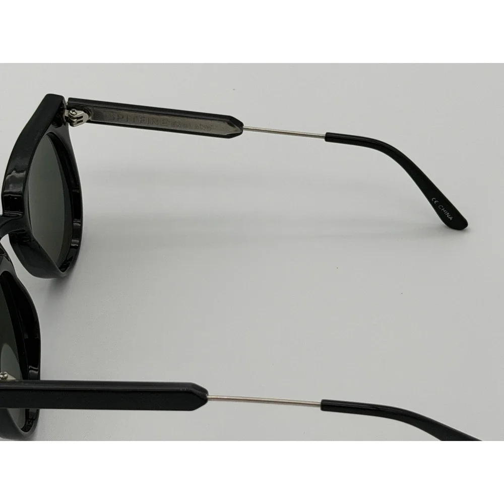 Spitfire England Teddy Boy Black Frame Black Lenses Sunglasses UV Protection